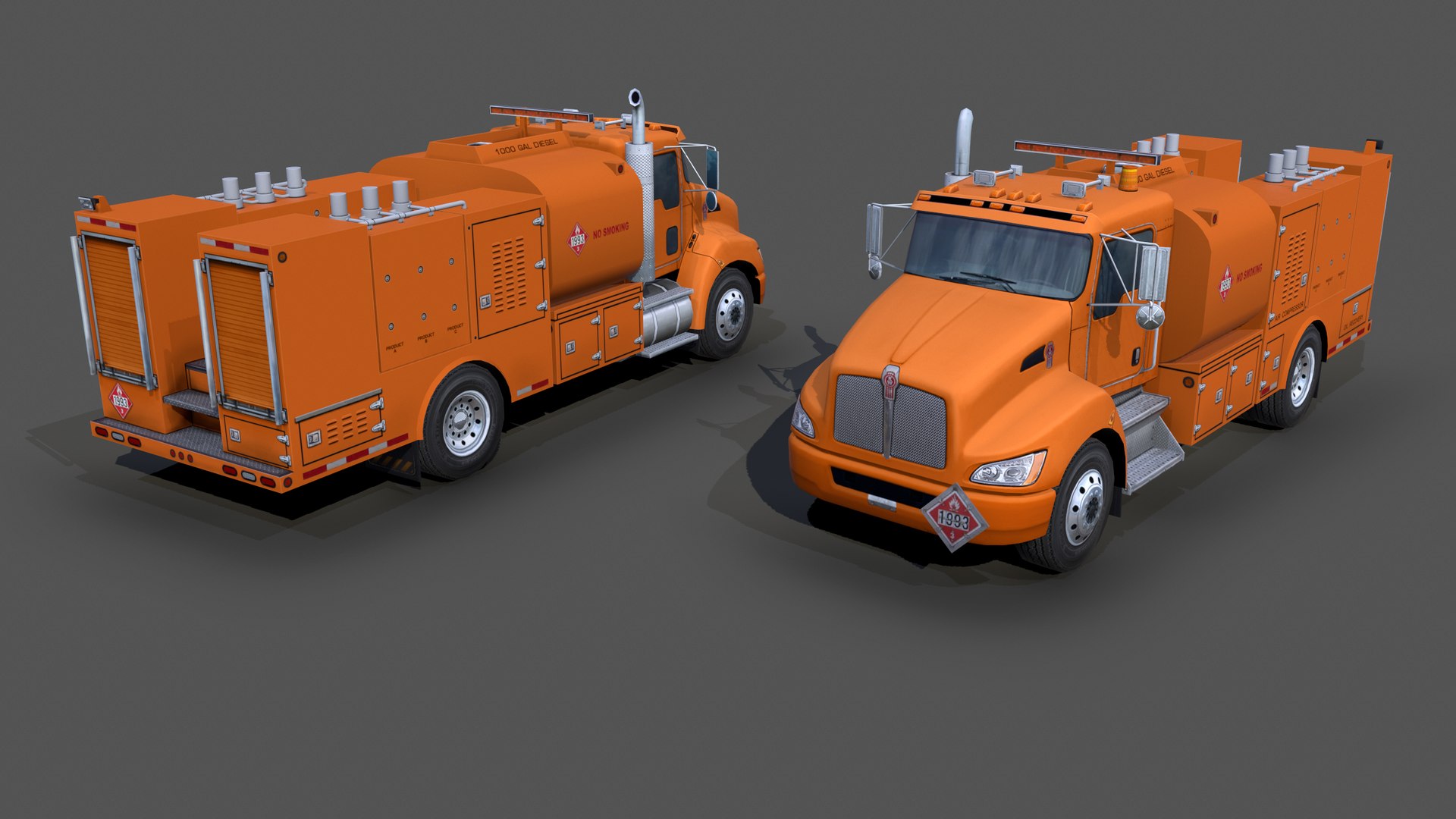 Kenworth T370 2015 Fuel and Lube s01 3D model TurboSquid 2098179