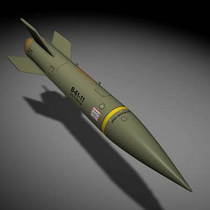 b-61 bunker buster 3d c4d