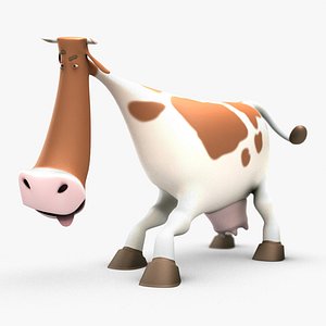 Cartoon Cow Rigged