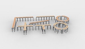 Sidewalk System set 3D model