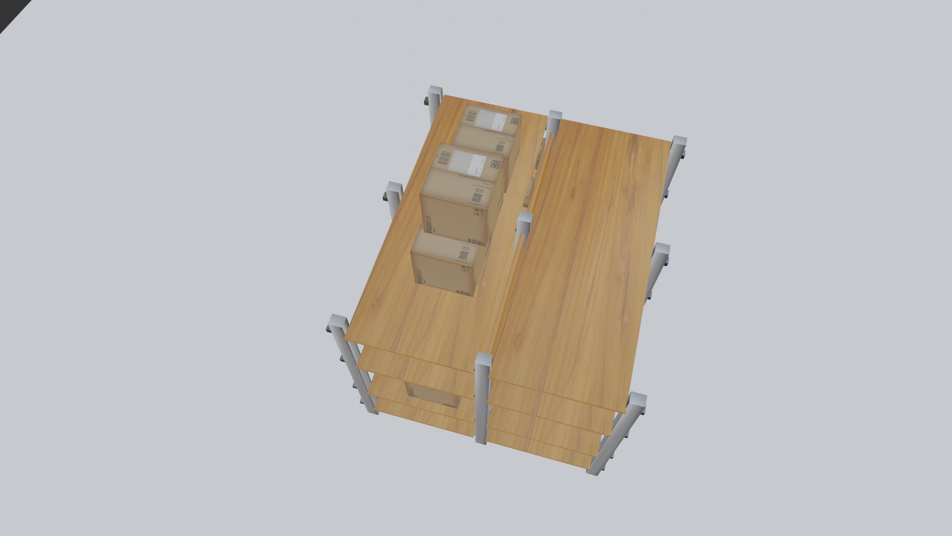 Iron Racks And a small cardboard box 3D - TurboSquid 2028730