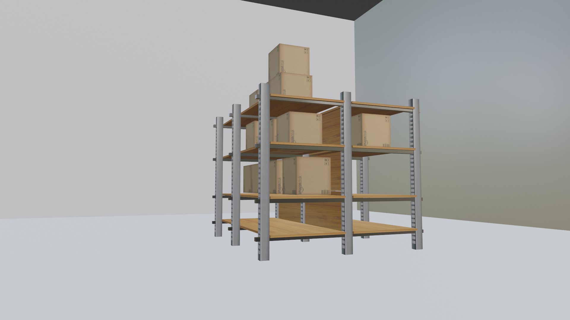 Iron Racks And a small cardboard box 3D - TurboSquid 2028730