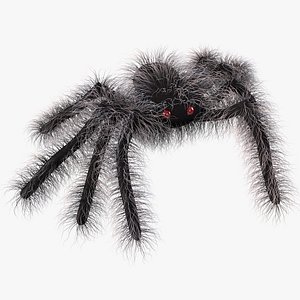 3D model fuzzy halloween spider