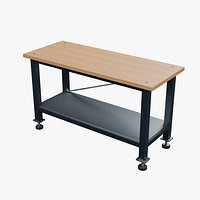 Laminated Assembly Workbench 1500x610mm Configuration 05