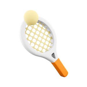 tennis racket and ball icon model