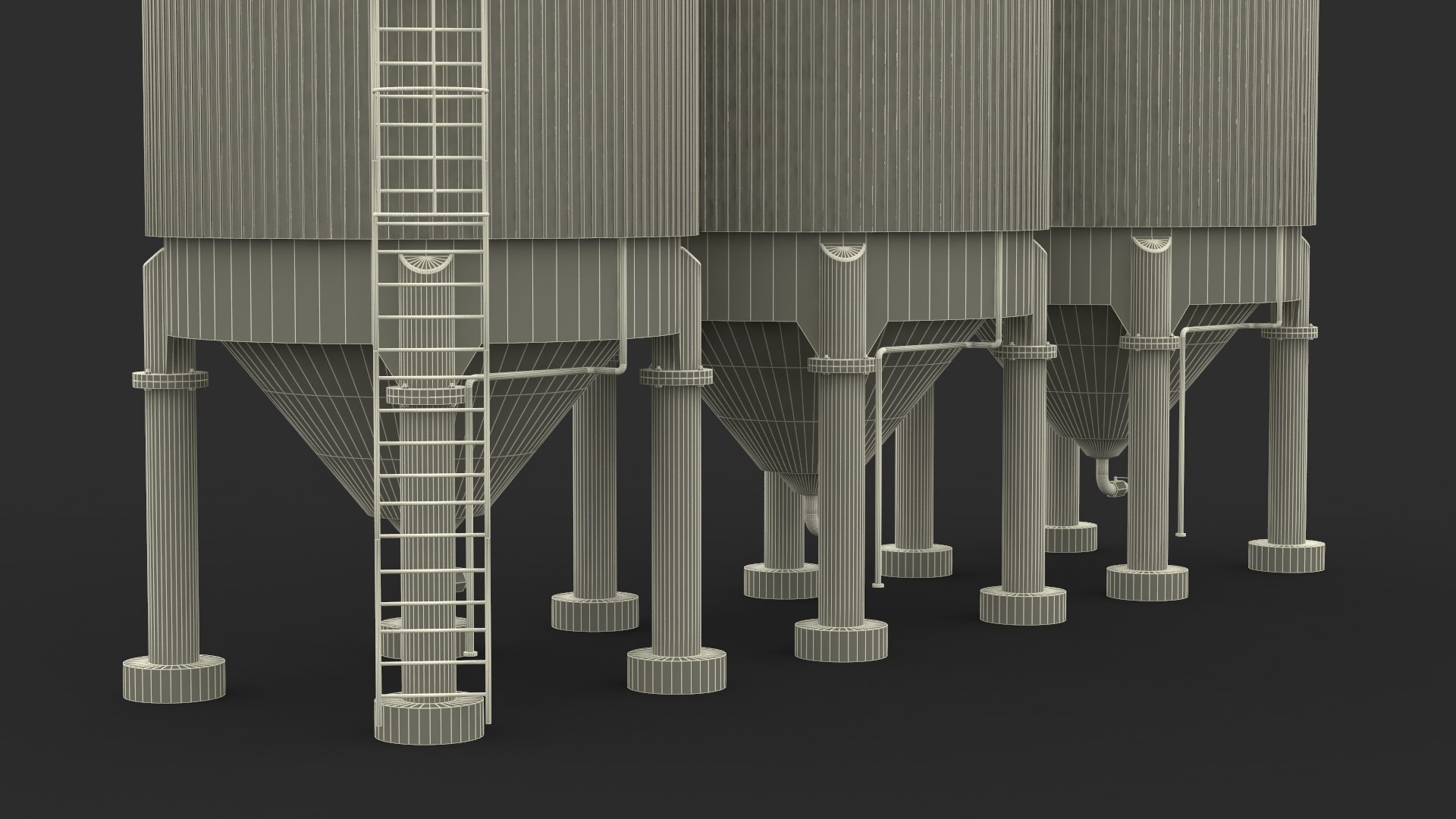 Industrial Fermentation System 3D - TurboSquid 2328311