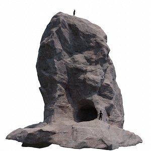 3D cave rock model