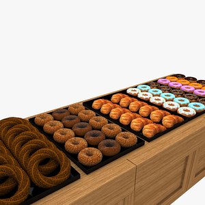 Bakery Products Full Set 3D model