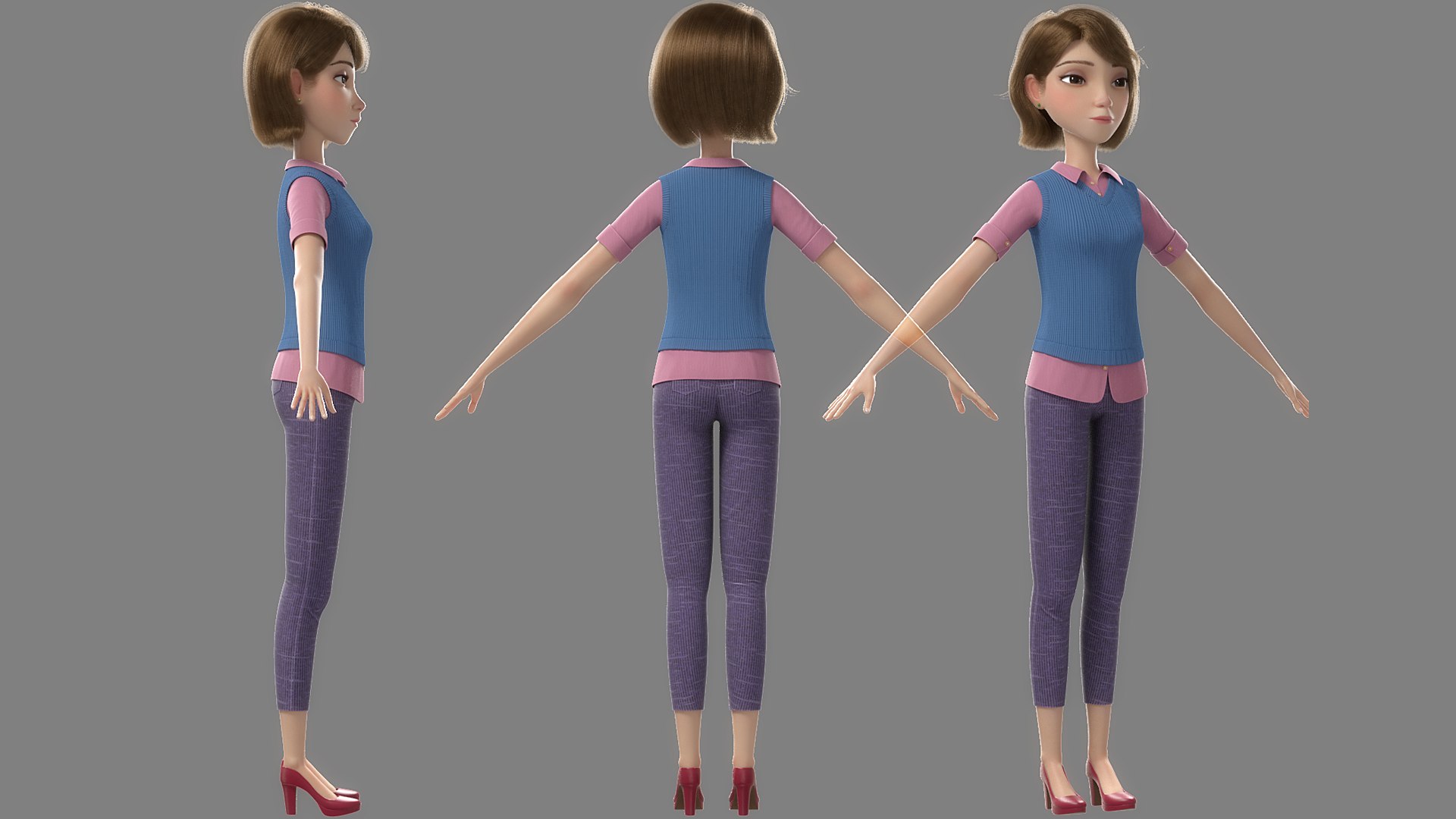 3D Cartoon Girl NoRig model https://p.turbosquid.com/ts-thumb/aT/7YAGKi/o5/cloth01_f_02/png/1715394627/1920x1080/fit_q87/e65a2a411a83bdaded923a80a034fa10b4507899/cloth01_f_02.jpg
