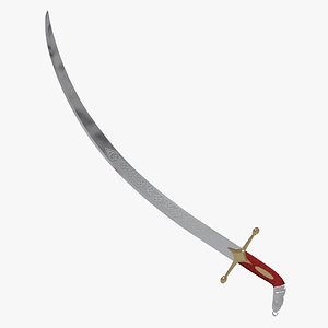 3d model of sword kazakh