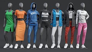 3D Female mannequin Nike POSE 1