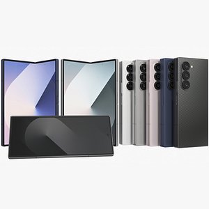 Samsung Galaxy Z Fold 6 All Colors Animated 3D
