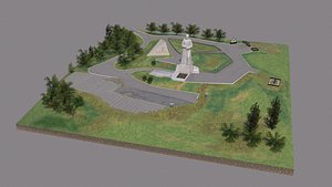 monument defenders arctic alyosha 3D model