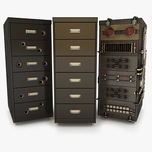 office cabinet drawer pack 3d max