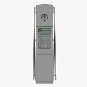 station clock c4d
