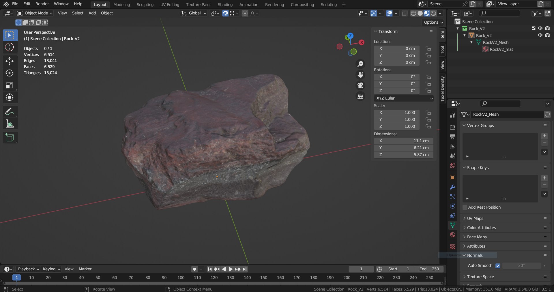 Rock V2 3D - TurboSquid 2065014