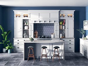 Ready to renderer Dantone kitchen first scene