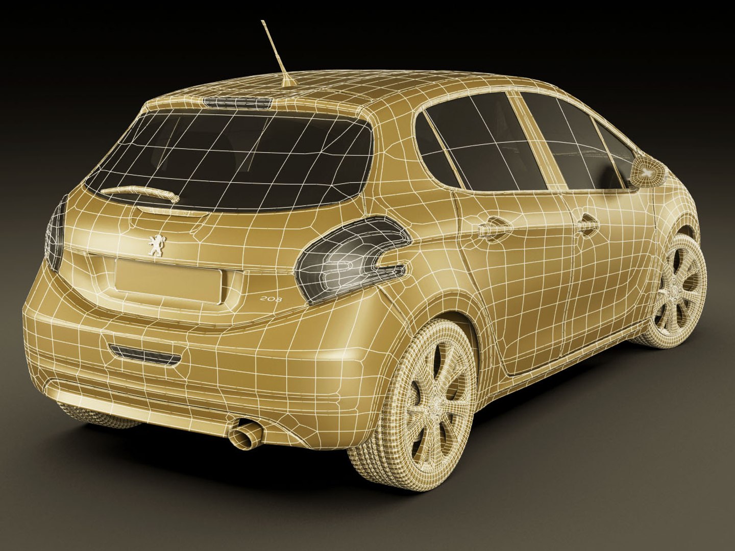 Materials Car 3d Lwo