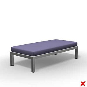 free bench 3d model