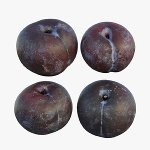 3D Purple plum