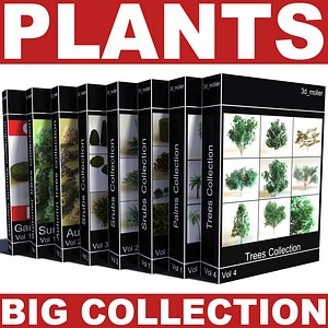 big plants collections 3d max