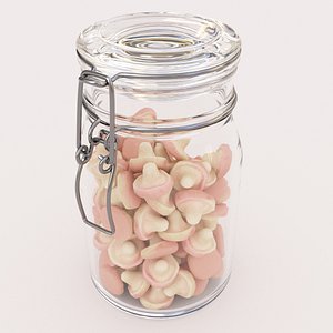 Candy Jar Mushrooms