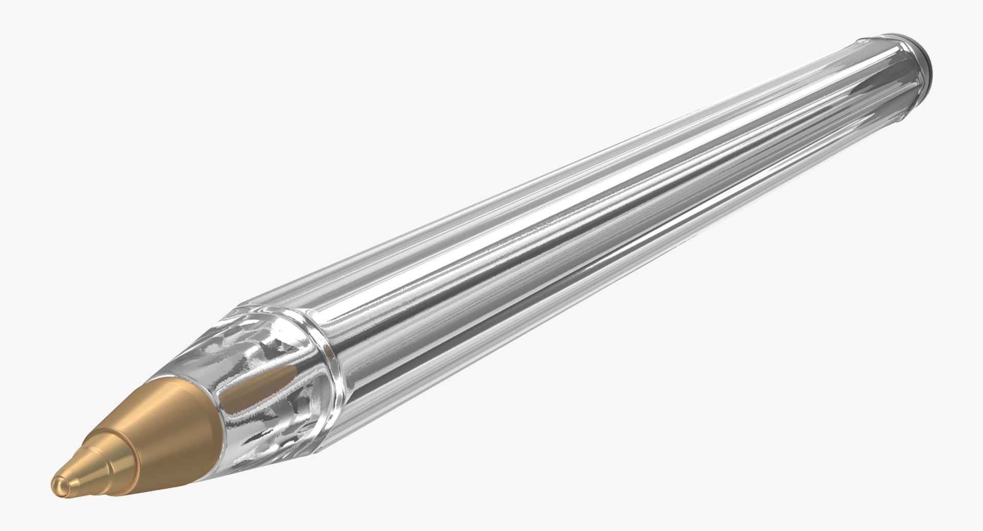 Common Plastic Pen 3D model preview