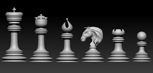 3D chess set