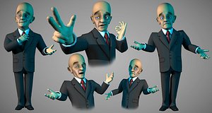 Business man toon character