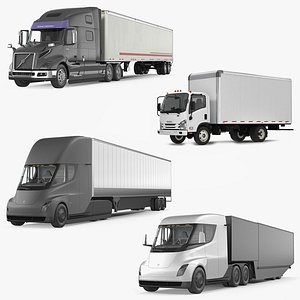 cargo trucks 3D