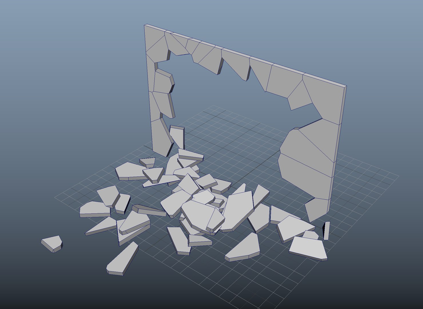 Wall Destruction 3D Model - TurboSquid 1402381