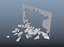wall destruction 3D model