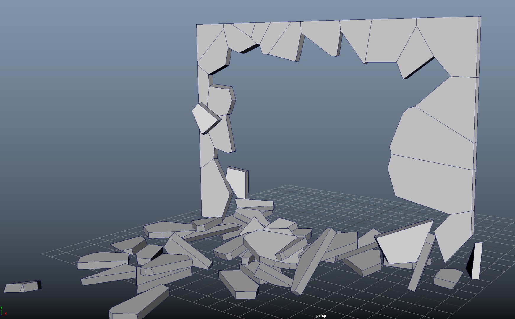 Wall Destruction 3D Model - TurboSquid 1402381