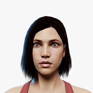 3D woman character human model