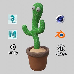 Dancing Cactus Toy - Rigged and Animated