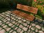 3D Garden Bench