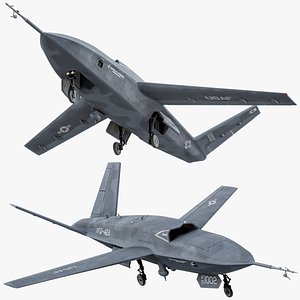 Rigged General Atomics FQ-42A Dark Merlin CCA YFQ-42A PBR
