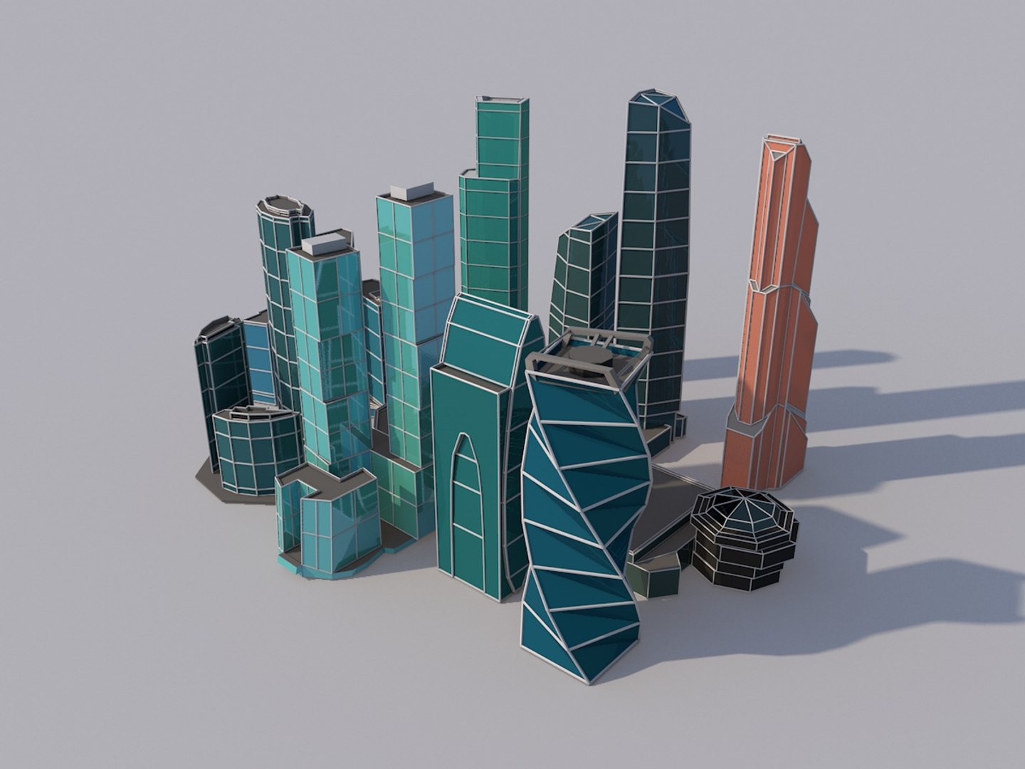 Moscow City Model - TurboSquid 1445716