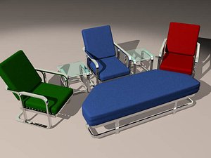 3d chair ottoman tables