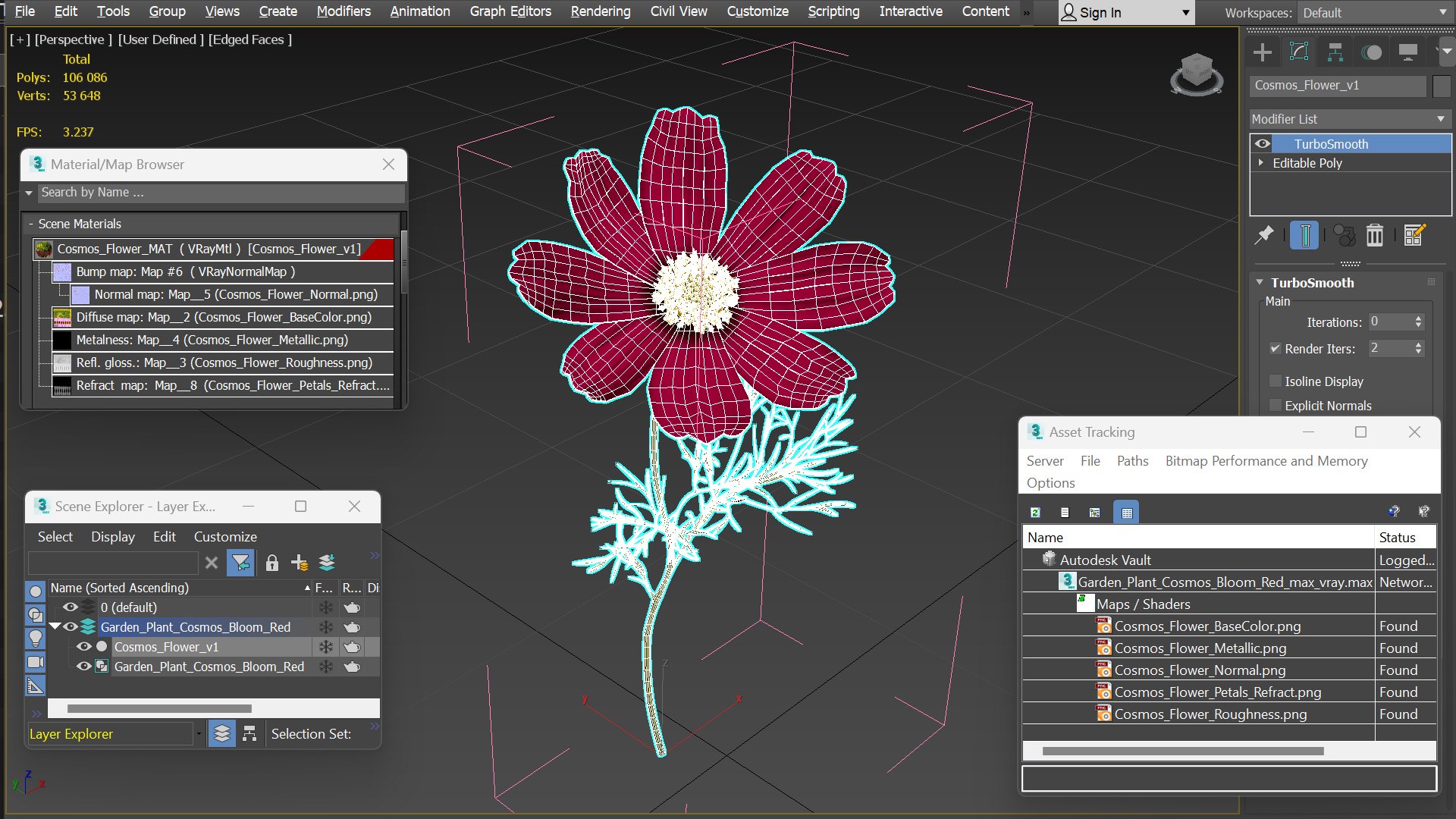 Garden Plant Cosmos Bloom Red 3D model https://p.turbosquid.com/ts-thumb/aU/PmJRhb/i7/garden_plant_cosmos_bloom_red_015/jpg/1766389151/1920x1080/fit_q87/270099fb9545eb43bb2a378742ad631d99567bdd/garden_plant_cosmos_bloom_red_015.jpg