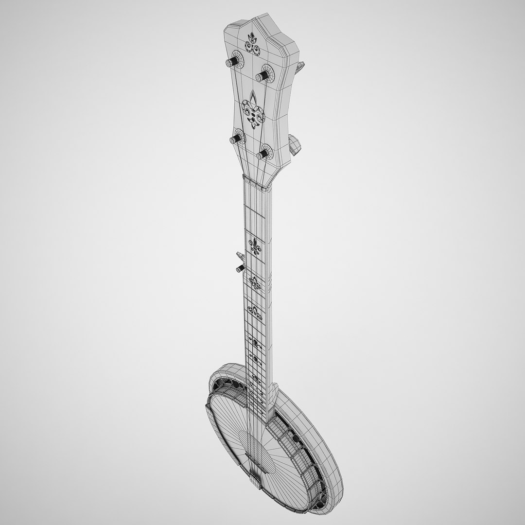 3d model banjo