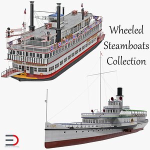 蒸気船3Dモデル - TurboSquid 1545164 蒸気船3Dモデル - TurboSquid 1545164
