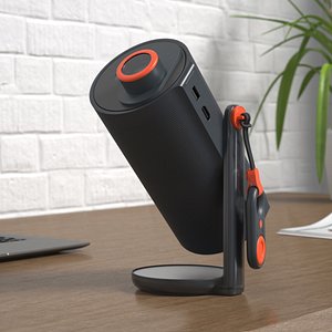 Compact Smart Video Projector with Adjustable Stand