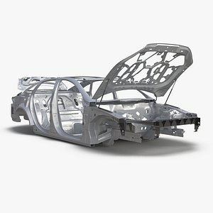 Car Frame 5 Rigged 3D Model