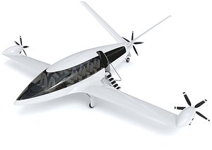 electric aircraft alice eviation 3D model
