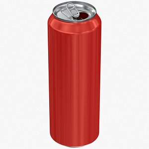 3D Opened Standard Can 568ML model