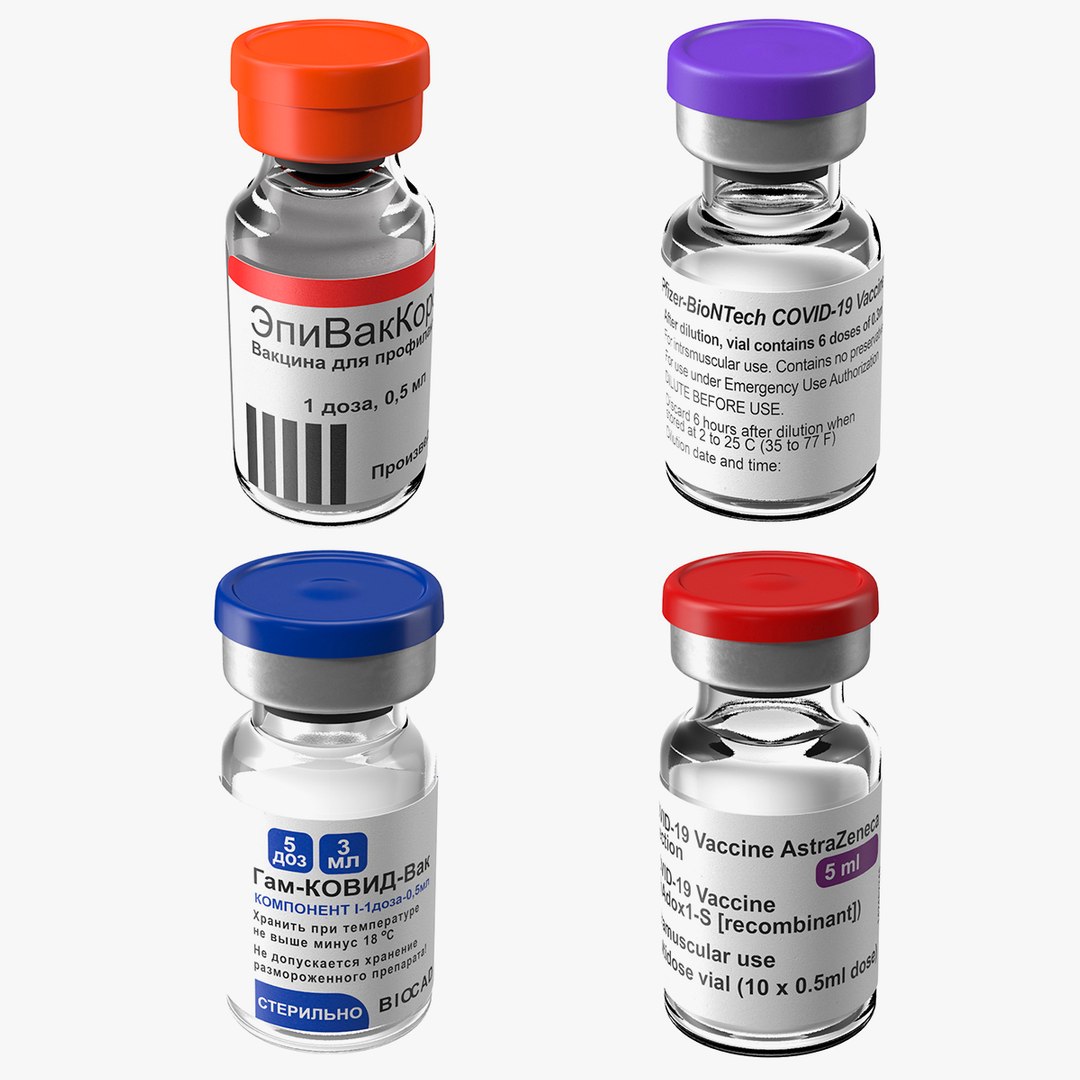 COVID-19 Medical Vaccination Medicaments Collection 2 3D model preview