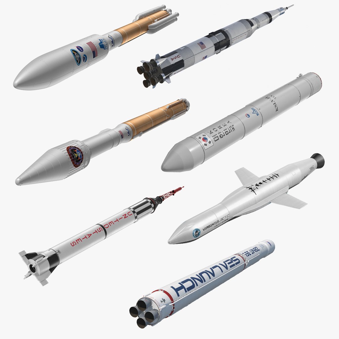 Space Rockets Collection 2 3D model preview