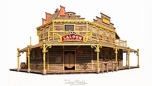 old wild west saloon 3D model