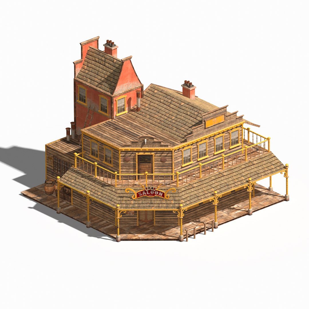 Old wild west saloon 3D model - TurboSquid 1216018